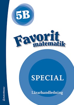 Favorit matematik 5B Special Lärarpaket - Tryckt + Digital lärarlicens 36 mån