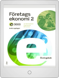 E3000 Företagsekonomi 2 Övningsbok Onlinebok 12 mån