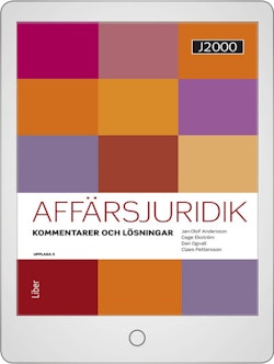 J2000 Affärsjuridik Kommentarer och lösningar Onlinebok