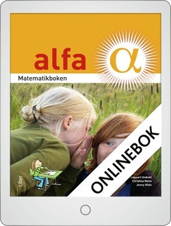 Matematikboken Alfa Grundbok Onlinebok Grupplicens 12 mån