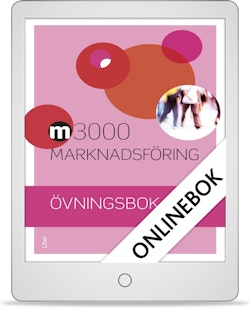 M3000 Marknadsföring Övningsbok Onlinebok (12 mån)