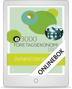 E3000 Företagsekonomi 2 Övningsbok Onlinebok (12 mån)