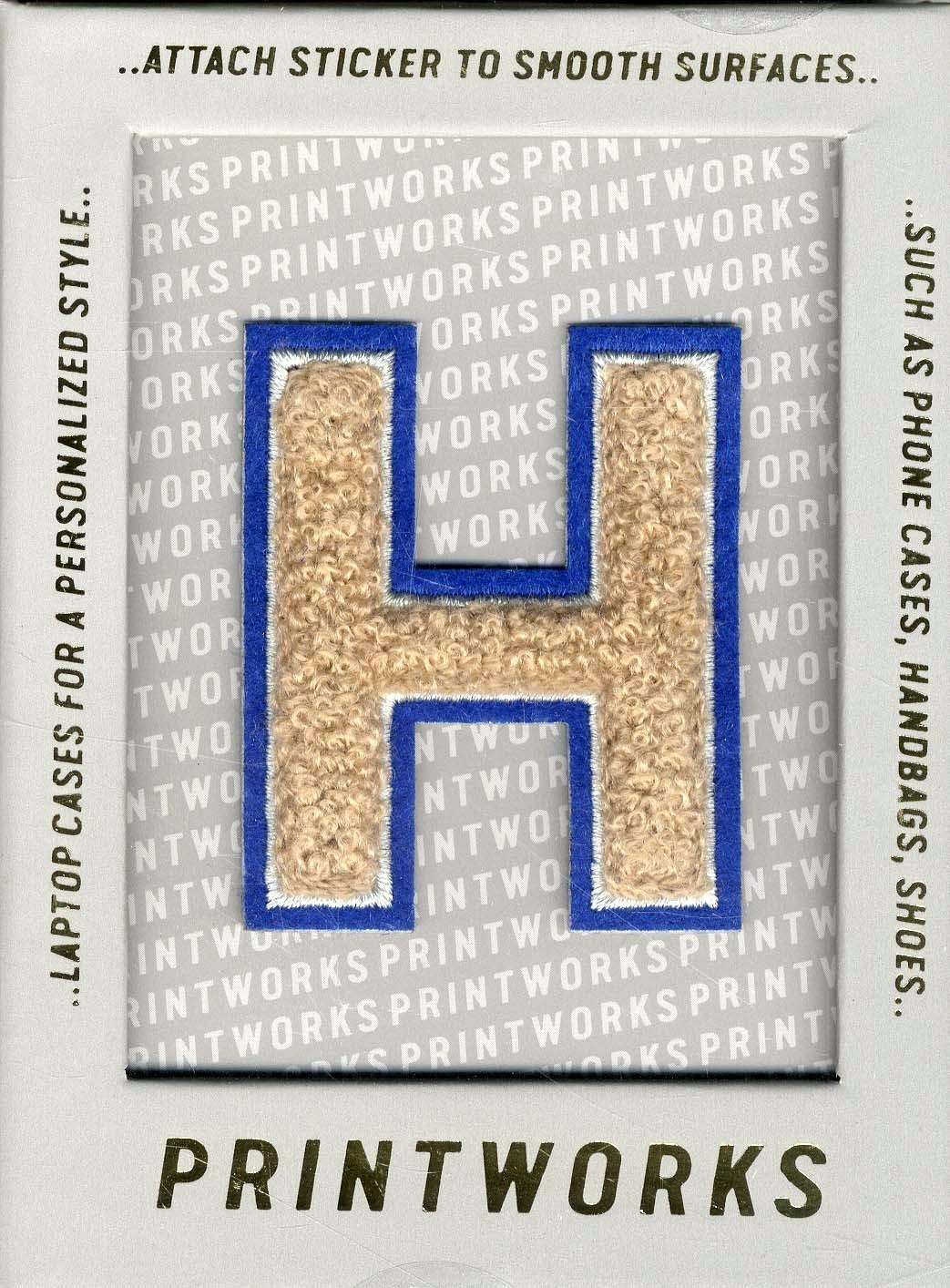 H - Embroidered Sticker