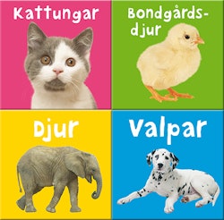 Pigga pekböcker - Djur, Valpar, Kattungar och Bondgårdsdjur (4 minipek)