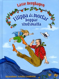 Filippa & morfar hoppar studsmatta