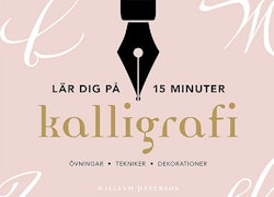 Kalligrafi : lär dig på 15 minuter - övningar, tekniker, dekorationer