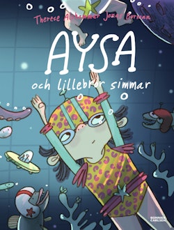 Aysa och lillebror simmar