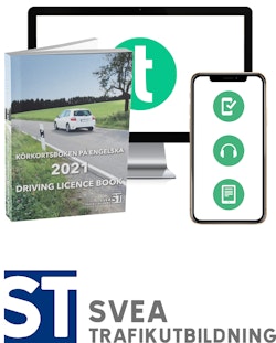 Körkortsboken på Engelska 2021 ; Driving licence book (book + theory pack with online exercises, theory questions, audiobook & ebook)